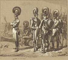 K. baierische Infanterie (Bavarian Infantrymen), 1816. Creator: Johann Adam Klein.