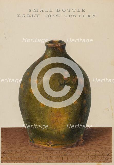 Bottle, c. 1939. Creator: Alfred Parys.