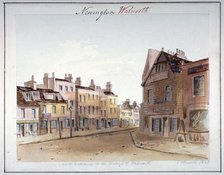 View of Walworth village, Southwark, from the north entrance, London, 1825. Artist: John Hassell