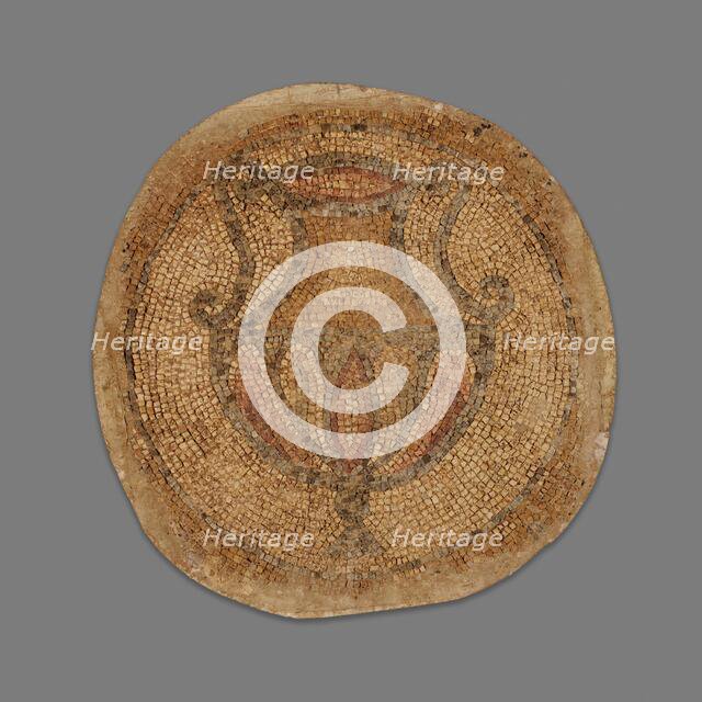 Mosaic Fragment with Classical Vase, 4th-5th century. Creator: Unknown.