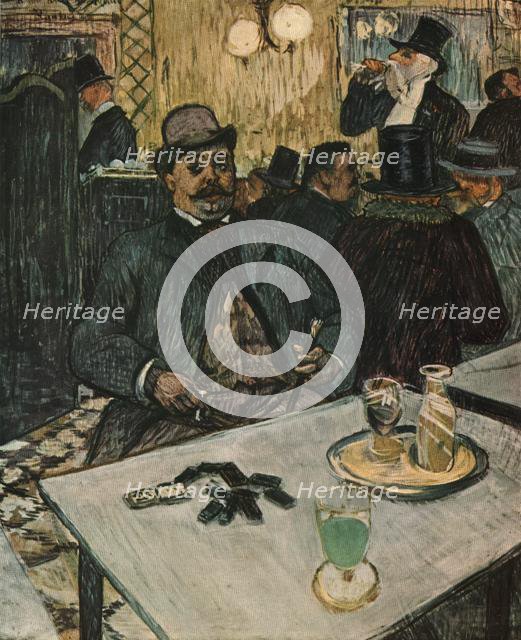 'Monsieur Boileau at the Café', 1893, (1952). Creator: Henri de Toulouse-Lautrec.