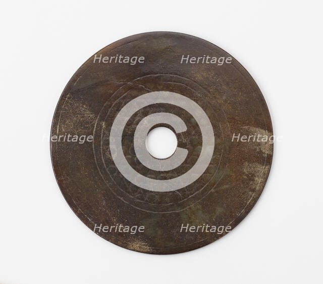 Disk (bi), Han dynasty, 206 BCE-220 CE. Creator: Unknown.