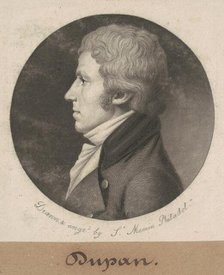 Dupan, 1801. Creator: Charles Balthazar Julien Févret de Saint-Mémin.