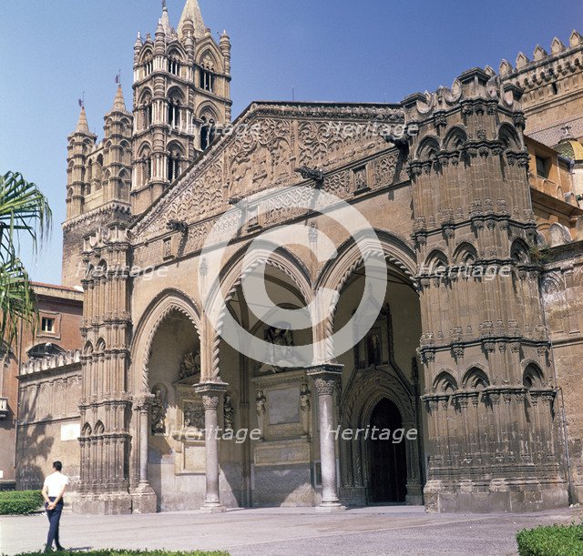 The south doorway of Palermo cathedral, 12th century. Artist: Walter Ophamil