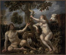 Adam and Eve, c.1630. Creator: Jordaens, Jacob (1593-1678).