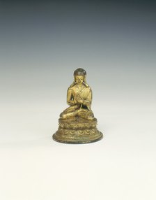 Gilt bronze Sakya Lama, Tibet, 17th century. Artist: Unknown