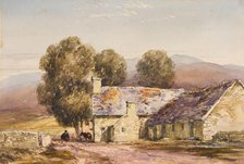 Welsh Cottages, c1840s. Creator: David Cox the Elder.