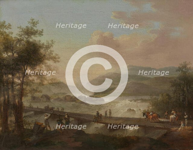 The Waterfall Honefossen, probably 1797. Creator: Christian August Lorentzen.