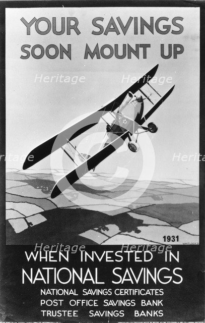 National Savings poster, 1931. Artist: Unknown