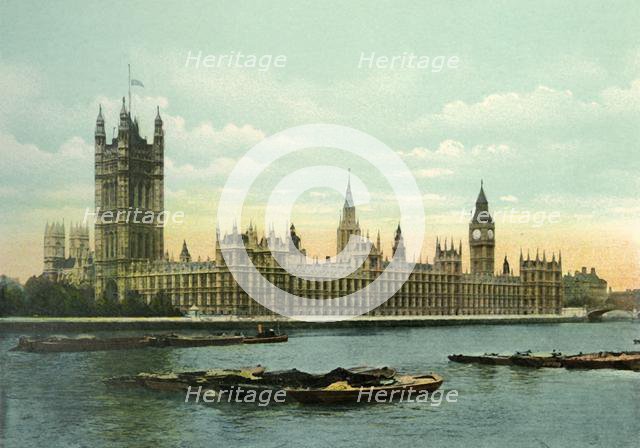 'The Houses of Parliament', c1900s. Creator: Eyre & Spottiswoode.