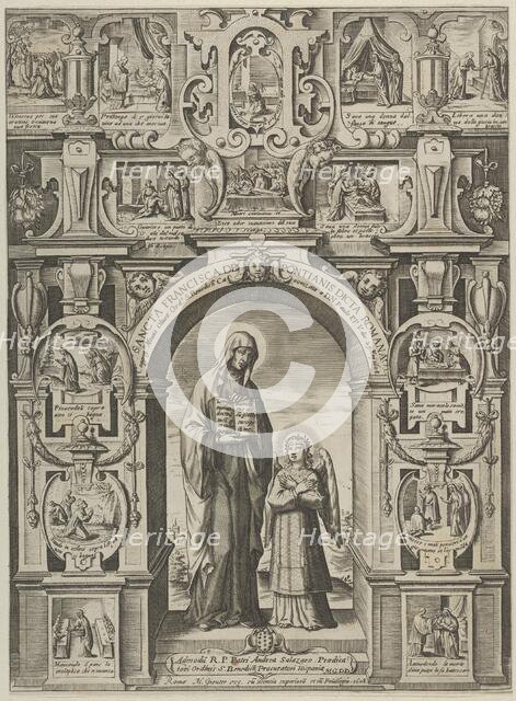 Sancta Francisca de Pontainis Dicta Romana, 1608. Creator: Matthaeus Greuter.