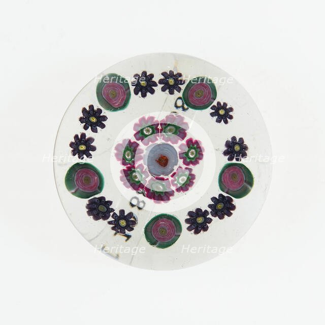 Paperweight, France, c. 1845/60. Creator: Clichy Glassworks.