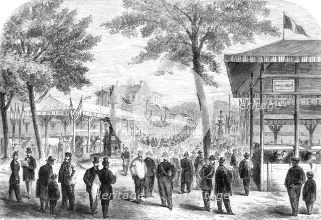 The International Cattle Show at Poissy, 1862. Creator: Unknown.