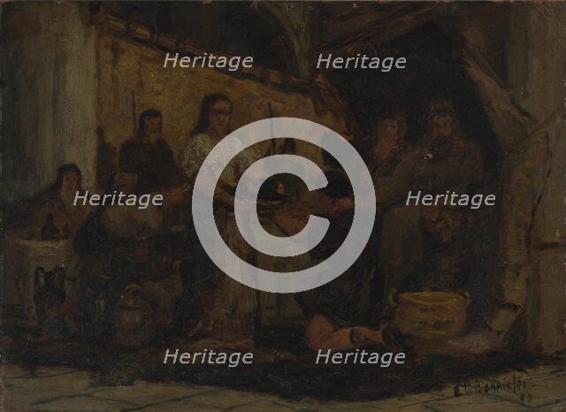 Salome Receiving the Head of John the Baptist, 1890. Creator: Edward Mitchell Bannister.