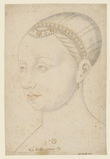 Portrait of Agnès Sorel (1422-1450), c1535-1550. Creator: Fouquet, Jean, (After) .