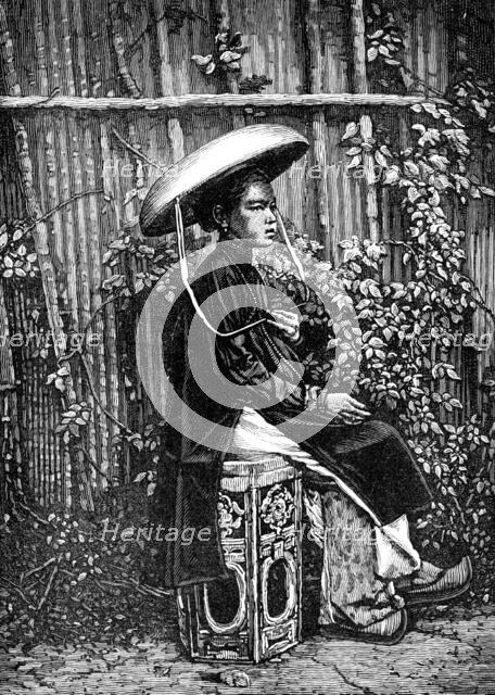 Sketches of Annam, Cochin China: a native lady, 1883. Creator: Kemp.