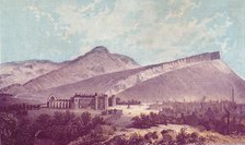 'Holyrood Palace & Arthur Seat', c1880.  Creator: J Ramage.