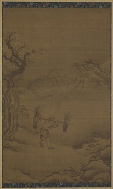 The Studious Woodcutter Zhu Maichen, 16th century. Creator: Unknown.