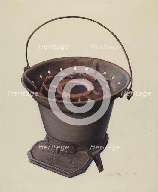 Charcoal Stove, c. 1939. Creator: John Price.