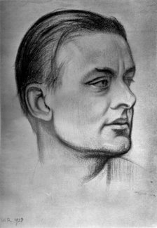 'TS Eliot, American born British poet dramatist and critic', 1933. Artist: William Rothenstein.