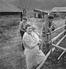 Farm family in the cut-over land, Priest River Valley, Bonner County, Idaho, 1939. Creator: Dorothea Lange.