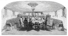 Her Majesty's Yacht, the Dining-Room, 1844. Creator: Ebenezer Landells.