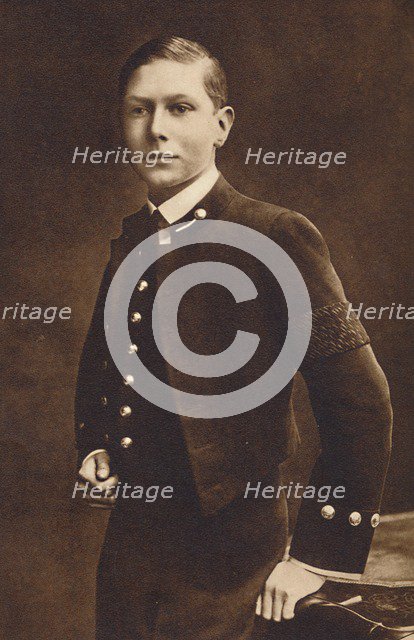 'Aged sixteen - Prince Albert, Naval cadet at Osborne', c1910, (1937). Artist: Unknown.