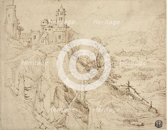 Landscape with Castle on the Hill, n.d. Creator: Unknown.