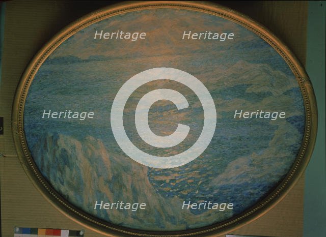 Sea, Sun, Rocks, 1900-1910. Artist: Gaush, Alexander Fyodorovich (1873-1947)