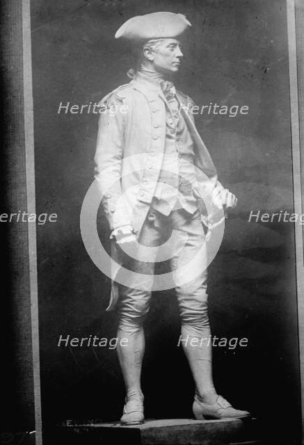 John Paul Jones - Statue On Monument, Foot of 17th Street, D.C., 1911. Creator: Harris & Ewing.