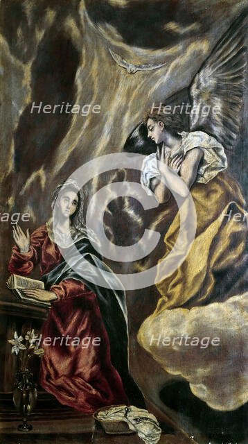 The Annunciation, c. 1610. Creator: El Greco, Dominico (1541-1614).