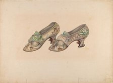 Woman's Shoes, c. 1939. Creator: Marie Alain.