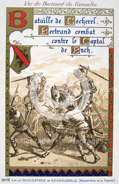 Scene from the life of Bertrand du Guesclin, (19th century). Artist: Unknown