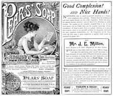Advertisement for Pears’ Soap, 1890. Creator: Unknown.