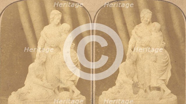 Pair of Early Stereograph Views of British Statues, 1850s-1910s. Creators: John Browning, Francis Godolphin Osbourne Stuart.