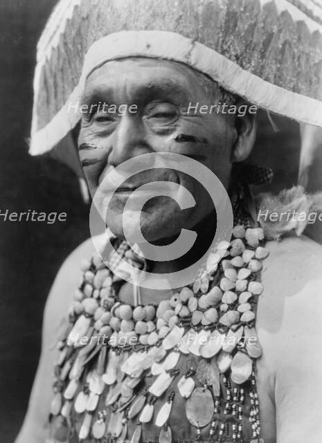Hupa - jumping dance costume, c1923. Creator: Edward Sheriff Curtis.