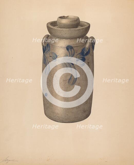 Butter Churn, c. 1940. Creator: Giacinto Capelli.