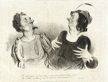 Je suis jeune, il est vrai, mais aux âmes bien neés...(Le Cid), 1841. Creator: Honore Daumier.