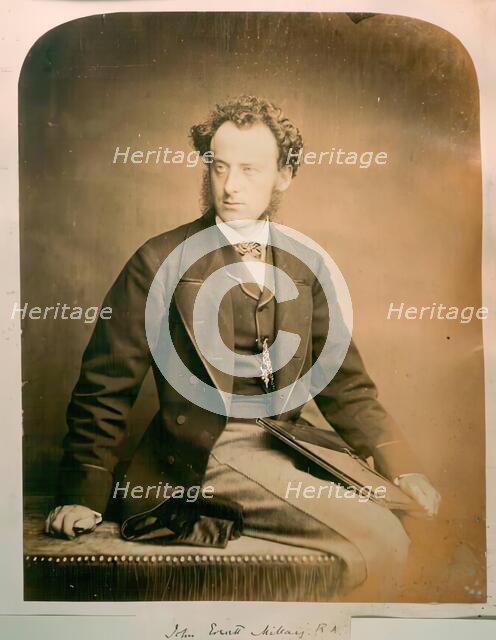 Photographic Portrait of Sir John Everett Millais, from an album compiled by John Everett Millais. Creator: John Watkins.