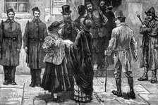 Opening of the new Irish Land Court in Connaught:...a sketch at the Claremorris Court-house, 1881. Creator: Unknown.