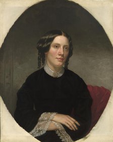 Harriet Beecher Stowe, 1853. Creator: Alanson Fisher.