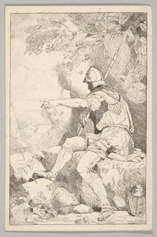 Banditti Taking His Post, late 18th century. Creator: Unknown.
