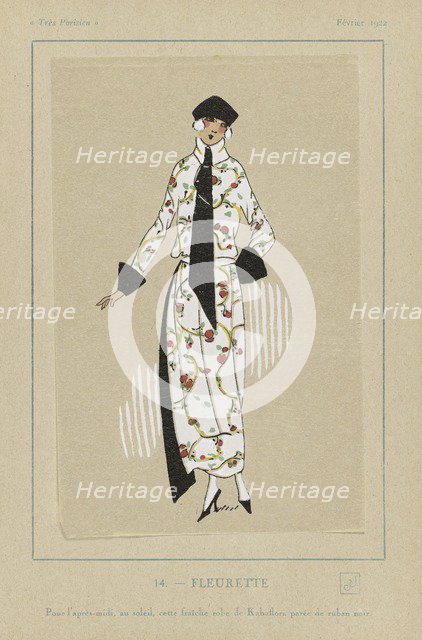 Fleurette, pub. 1922 (pochoir print). Creator: French School (20th Century).