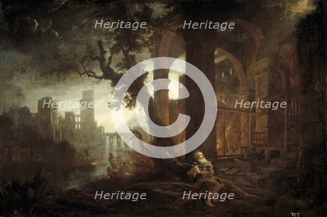 Landscape with the Temptation of Saint Anthony. Artist: Lorrain, Claude (1600-1682)