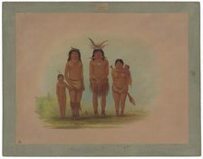 Four Sepibo Indians, 1854/1869. Creator: George Catlin.
