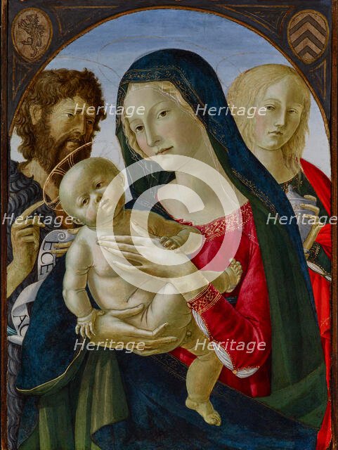 Madonna and Child with St John the Baptist and St Mary Magdalene, mid-1490s. Creator: Neroccio de Landi.