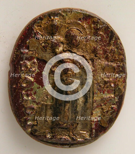 Medallion with St. Christopher (?), Italian, 13th century. Creator: Unknown.