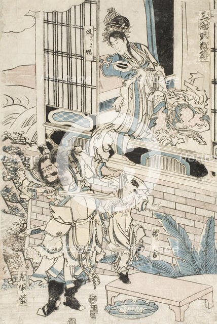 Story of the Nine-tailed Fox, 1807. Creator: Hokusai.