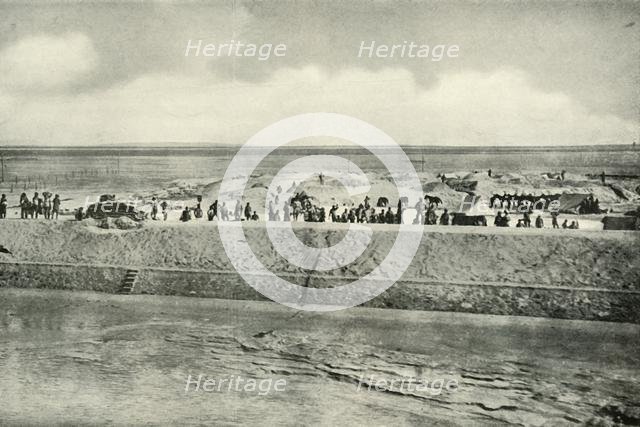 'Guarding the Banks of the Suez Canal', (1919).  Creator: Unknown.