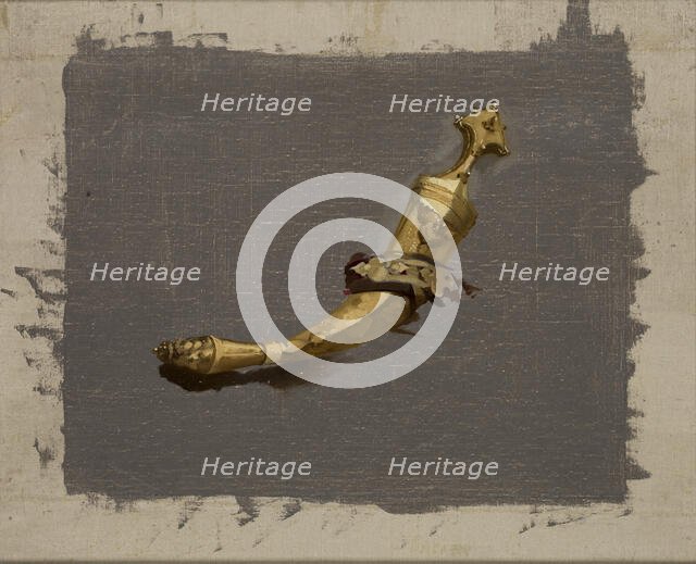 Study of a Khanjar, before 1874. Creator: Stanislaus von Chlebowski.